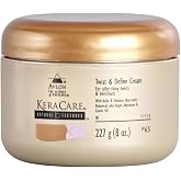 KeraCare Natural Textures Twist and Define Cream 8 oz - With Amla &amp; Shikakai Ayurvedic Botanicals - Argan, Abyssinian &amp; Castor Oil - Smooth, Well Defined Twists &amp; Twist Outs