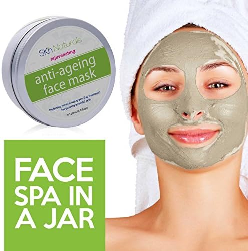 Collagen Face Mask for Reducing Fine Lines & Wrinkles - 100% Natural Clay Facial Mask - Hydrating, Moisturising & Pore Reducing for Dry or Aging Skin - Facial Mask for Women, Men & All Skin Types