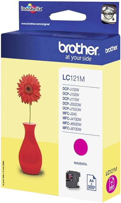 Brother LC121M Magenta Ink Cartridge Standard Yield Single Pack