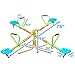 Pure Fun Kids 360-Degree Quad Swivel Seesaw, Indoor or Outdoor