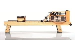 WaterRower Ash Rowing Machine with S4 Monitor | USA Made Water Rower | Original Handcrafted Erg Row Machine for Home Use & Gym