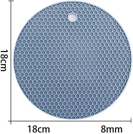 Lin XH Mat Pot - Durable Silicone Pad Coasters Heat Insulation Round Colorful Bowl Saucepan Mat - Silicone Kitchen Mats Pads Kitchen Placemat Silicon Alcohol Burner Lamp Coaster