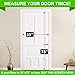 MONOLED Magnetic Screen Door, Screen Door, Durable Hands- Free Door Mesh Curtain with Full Frame Seal, Fits Door Size Up to 35