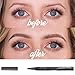 New Eyebrow Pencil, Coerni Fork Tip Easy Makeup Waterproof Eyebrow Pen (1#)