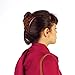 Stretch Double Comb for Thick Wavy Hair - Sturdy Quality, Easy Hairstyles and Long Lasting Updo's (Large, Pretzel Brown, Plastic)