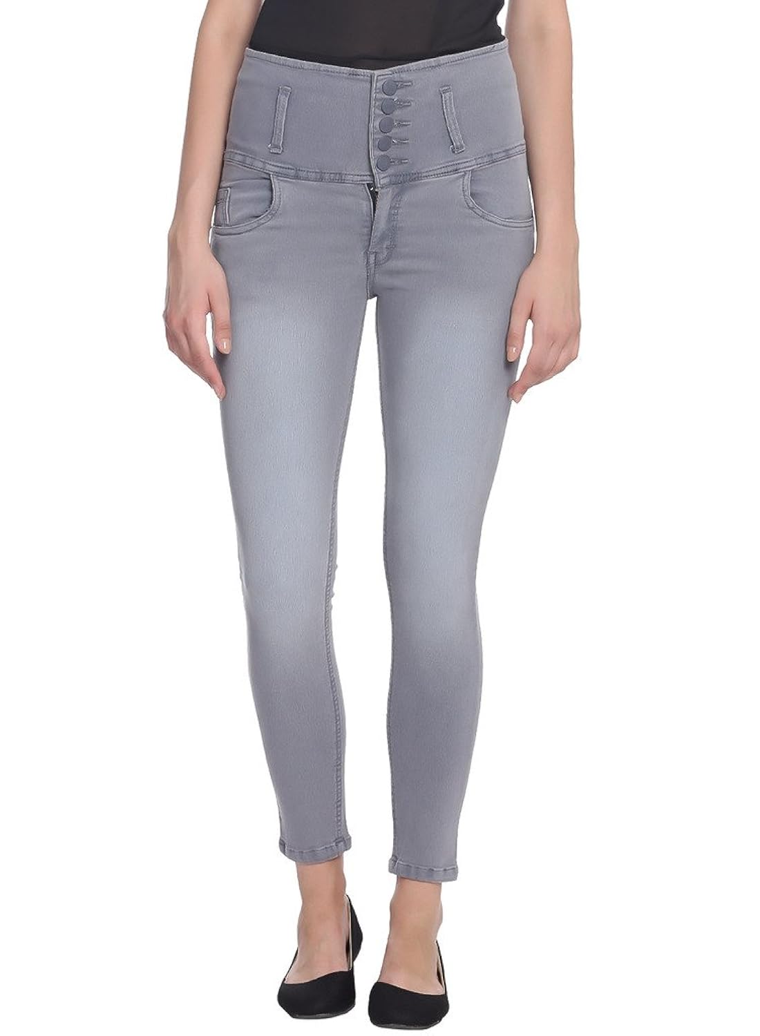 broadstar women denim grey jeans