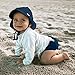 i play. Baby Flap Sun Protection Swim Hat, Navy, 0-6 Months