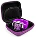 Kidizoom Smartwatch Case - Premium Quality Shock Absorbent Purple Shell Case with Carabiner Clip & Dual Zip Function for Kidizoom Smartwatch DX2 | DX | Connect DX | Plus | Plus 2 | 2 |-by DURAGADGET