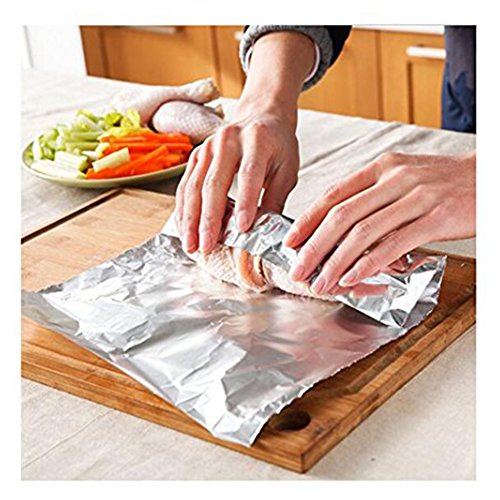 Wohler Durable Kitchen Aluminum Foil Roll, 100 Sq Ft (Pack of 4)