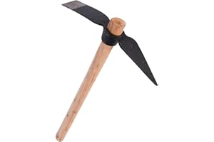 Garden Pick, Mattock Hoe for Soil Turning and Digging, Durable Seeding and Mining Tool for Outdoor Gardening