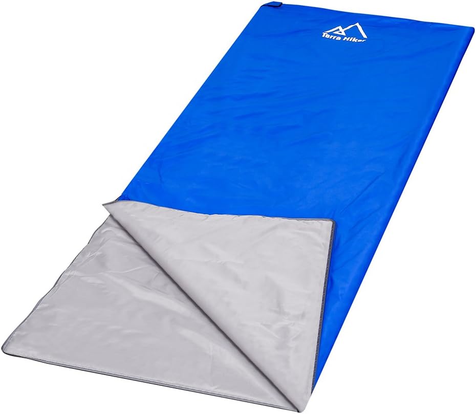 Terra Hiker Ultra-Lightweight Sleeping Bag, Campact Sleeping Bag, 3-Season Sleeping Bag with Extended Length and Compression Bag for Camping