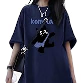 Women Vintage Oversized T-Shirt Y2K Cat Graphic Harajuku Tee Tops Summer Emo Grunge Streetwear Preppy Gothtic Clothes
