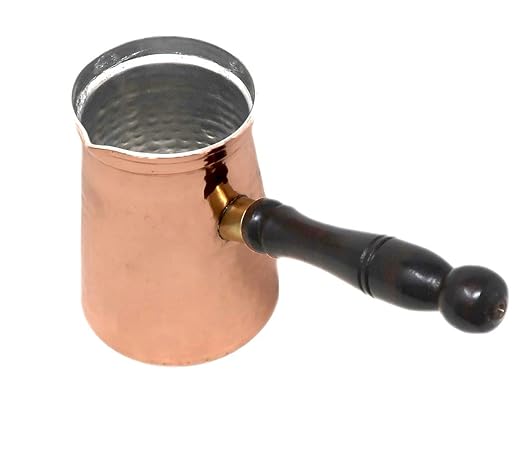 Shalinindia Copper Copper Mug - 1 Piece, Golden, 300 ml