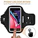 RUNBACH Armband for iPhone 8/7/6 Plus, Sweatproof Running Exercise Gym Bag with Fingerprint Touch/Key Holder and Card Slot for iPhone Plus Models (Black)