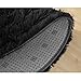 gdmgdr Ultra Soft and Fluffy Nursery Rugs 4cm High Pile Area Rugs for Bedroom and Living Room 4' x 5.3', Black