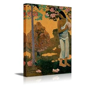 "Te Avae No Maria (Month of Mary) by Paul Gauguin - French Post-Impressionist - Canvas Art Home Art - 12x18 inches