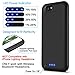 Battery Case for iPhone 6 6s, LCLEBM 6000mAh Portable Protective Charging Case Compatible with iPhone 6/6s (4.7 inch) Rechargeable Power Bank Extended Battery Charger Case-Black
