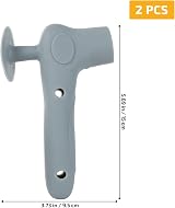 Toddmomy 2Pcs Silicone Door Handle Covers Suction Cup Noise-Free Wall Protector view 6