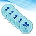 Round Reusable Gel Ice Packs – Set of 5 Small Gel Ice Packs – Ideal for Cold or Hot Therapy - No Leaks, No Drips - Microwaveable - Effective Pain Relief, Sinus Relief, Swelling Control and More