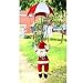Xmas Ornament, Misaky Christmas Tree Hanging Santa Claus Snowman In Parachute Decoration (4 PACK)