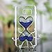 Urberry Glaxy S7 Case, Running Glitter Cover, Blue Sparkle Love Heart, Creative Design Flowing Liquid Floating Luxury Bling Glitter Sparkle Hard Case for Samsung Galaxy S7 with a Screen Protector