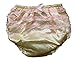 Haian ABDL PVC & Satin Panties Frilly Rumba Pants Color Yellow (X-Large)