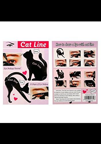 Cat Shaped Eye Liner Stencil. Pack of 2. Make Up Tool. Get Your Eyeliner Even and Symmetrical. Health and Beauty Must Have. Popular Item. Buy Now Before It's Gone!