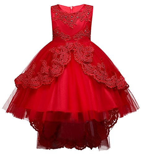 Lihuang Fancy Lace Flower Girl Dress 2-15 Years Old Princess Dress Ball Gown