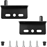 Door Pivot Hinges with Bushing for 8mm Hole, Black | Heavy Duty, Concealed Shaft, For Wood Doors, Drawers, Furniture Cabinets, Wardrobe, Showcase