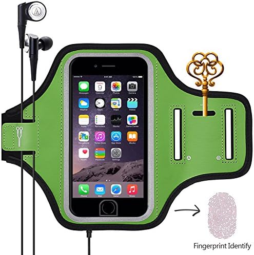 Mosica Sports Armband, Universal Outdoor Running Arm Band Workout Cell Phone Bag with Key Holder/Fingerprint Touch for Apple iPhone X/8/7/6S/6 Plus, Samsung Galaxy S8/S7/S6 Edge, Note LG HTC