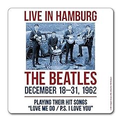 The Beatles 1962 Hamburg Affiche Nouveau 9.5Cm X 9.5Cm Single Drink Coaster - Les Beatles, Paul McCartney, John Lennon, RIngo Starr, George Harrison