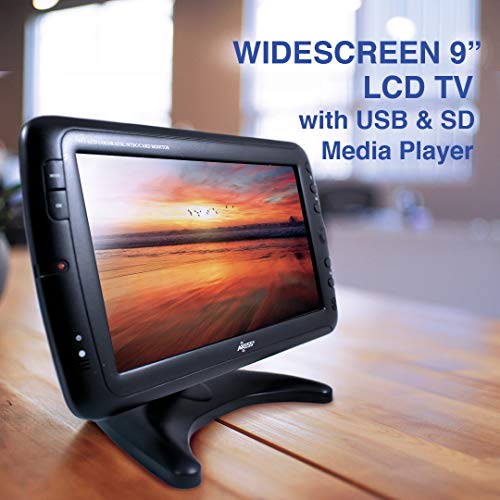 AXESS Portable TV Multimedia Widescreen Small LCD TV Built in