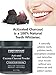 100% Natural Activated Coconut Charcoal Powder 4 oz for All Natural Teeth Whitening with Bentonite Clay- Professional Fluoride Free Teeth Whitening That Polishes Teeth & Freshens Breath