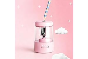 Electric Pencil Sharpener, Portable Small Battery Powered Pencil Sharpeners for Kids, Fast Sharpen, Suitable for No.2/Colored