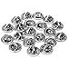 ReFaXi 20 Pcs Silver Comfort Fit Butterfly Clutch Metal Pin Backs Replacement