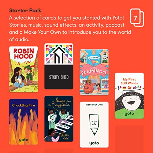 Yoto Starter Pack 7 Kids Audiobook Cards for Use with Kids Player