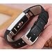 bayite Leather Bands Compatible with Fitbit Alta and Alta HR, Black 5.5