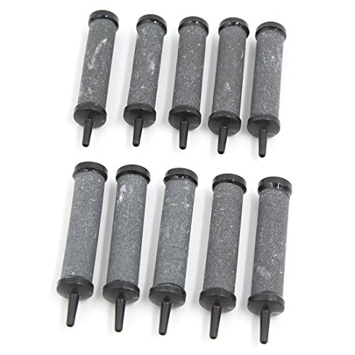 uxcell 10 PCS Air Stone Oxygen Bubble Aerator Pump Hydroponics for Aquarium Fish Tank