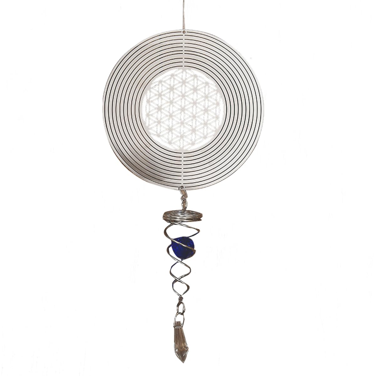 Soulnioi Hanging Wind Spinners Yard Decorations Outdoor Wind Spinners For Yard and Garden 3D Wind Spinner for Indoor Outdoor Garden Decoration, Metal Hanging Garden Spinner,Tornado B