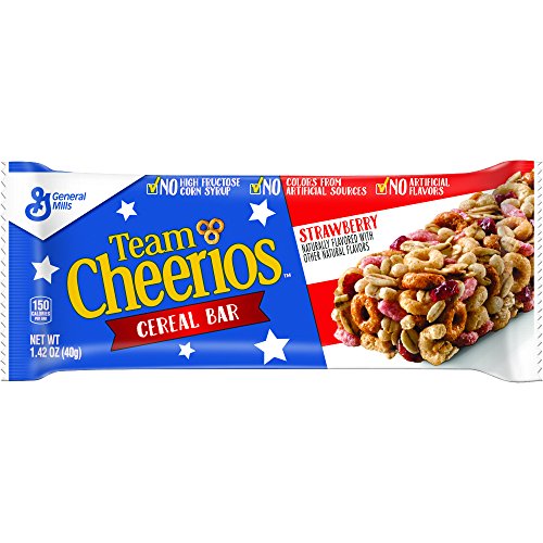 Team cheerios strawberry cereal bar, 96 count
