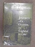 Front cover for the book Journeys of a German in England in 1782 by Karl Philipp Moritz
