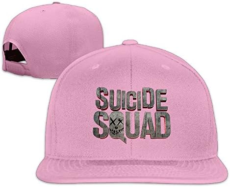 VOLTE Suicide Film Squad Task Comic Force X Character Logo Flat Bill Snapback Adjustable Golf Cap Navy