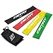 RitFit Resistance Loop Bands - Set of 4 Fitness Exercise Bands for Fitness Workouts - Stretching and Physical Therapy - Plus Free Exercise Book, Video & Carrying Bag