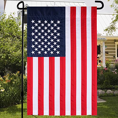 image for HOOSUN USA Garden Flag, American Garden Flag Embroidered Stars Classic