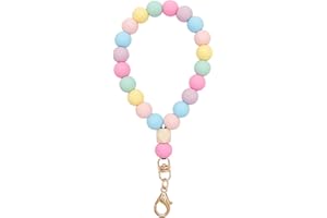 MORSUNBELA Phone Chain Hand Wrist Strap Lanyard Universal Phone Chain Bracelet Keychain for Women Girls Phone Chain Beads