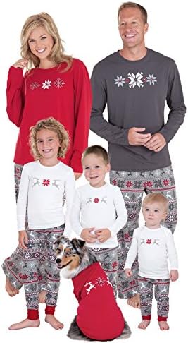 Christmas Pajamas Family Set Deer Sleepwear Nightwear for Father Mather Kids Sleepwear Set Deer Nightwear (8T=7-8years, Kids)