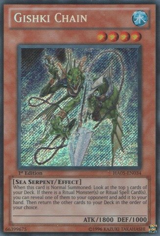 Yu-Gi-Oh! - Gishki Chain (HA05-EN034) - Hidden Arsenal 5 - 1st Edition - Secret Rare