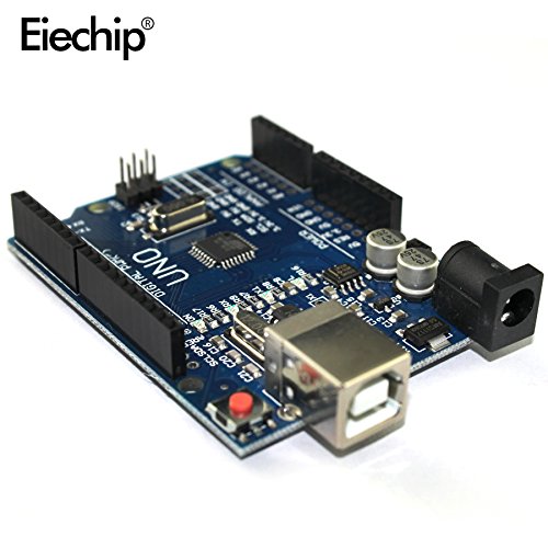 Eiechip UNO R3 ATmega328P CH340 Development Board Compatible Arduino UNO R3 Arduino IDE Develope Kit Microcontroller with Straight Pin Header 2.54mm Pitch Robot Parts