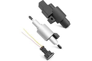 JUQAFY Diesel Heater Fuel Pump Fit for 2KW 3KW 5KW 8KW Diesel Parking Heater 12V 2A with Plastic Protective Cover and Wiring Harness Accessories