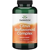 Swanson Full Spectrum Citrus Bioflavonoid Complex - Aids Vitamin C Absorption and Promotes Immune Health - Standardized to 50% Bitter Orange Bioflavonoids - (250 Capsules) 1 Pack